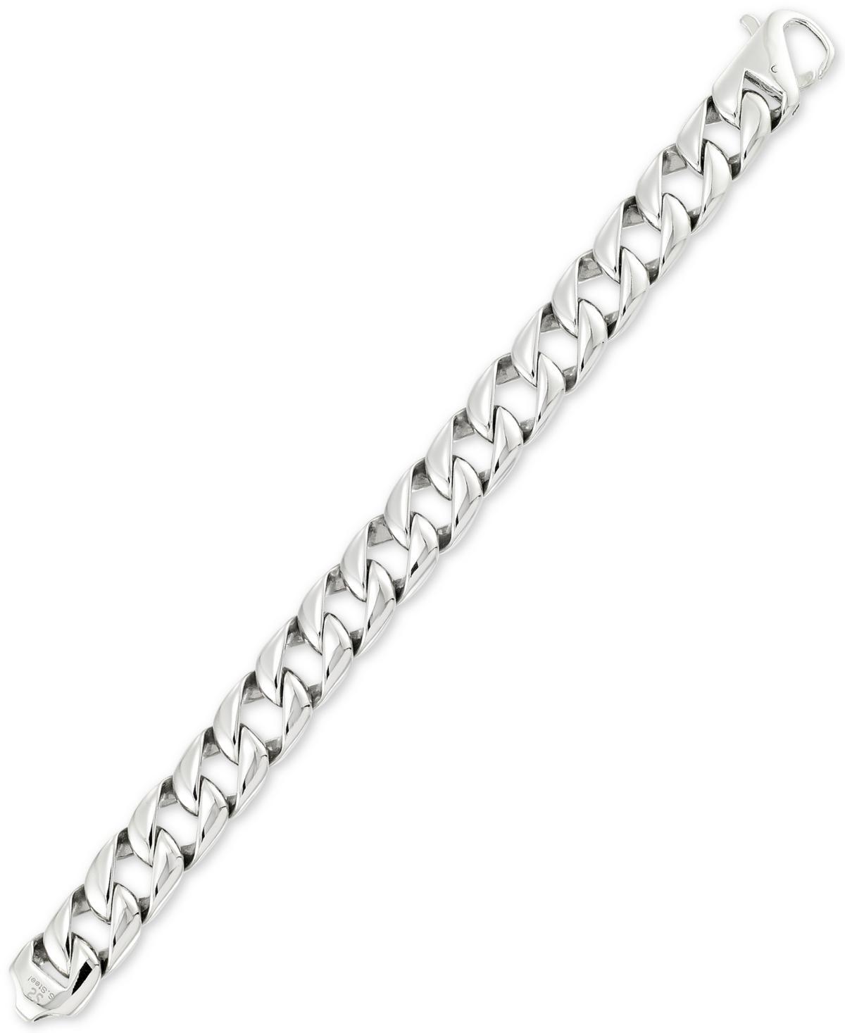 Legacy for Men by Simone I. Smith Large Curb Link Bracelet in Stainless Steel Product Image