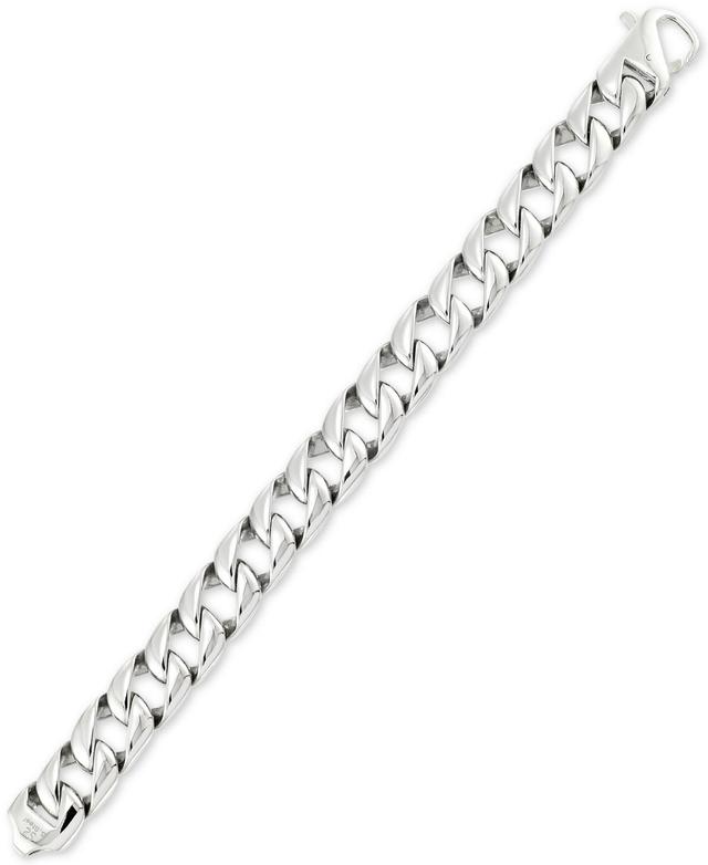 Legacy for Men by Simone I. Smith Large Curb Link Bracelet in Stainless Steel Product Image