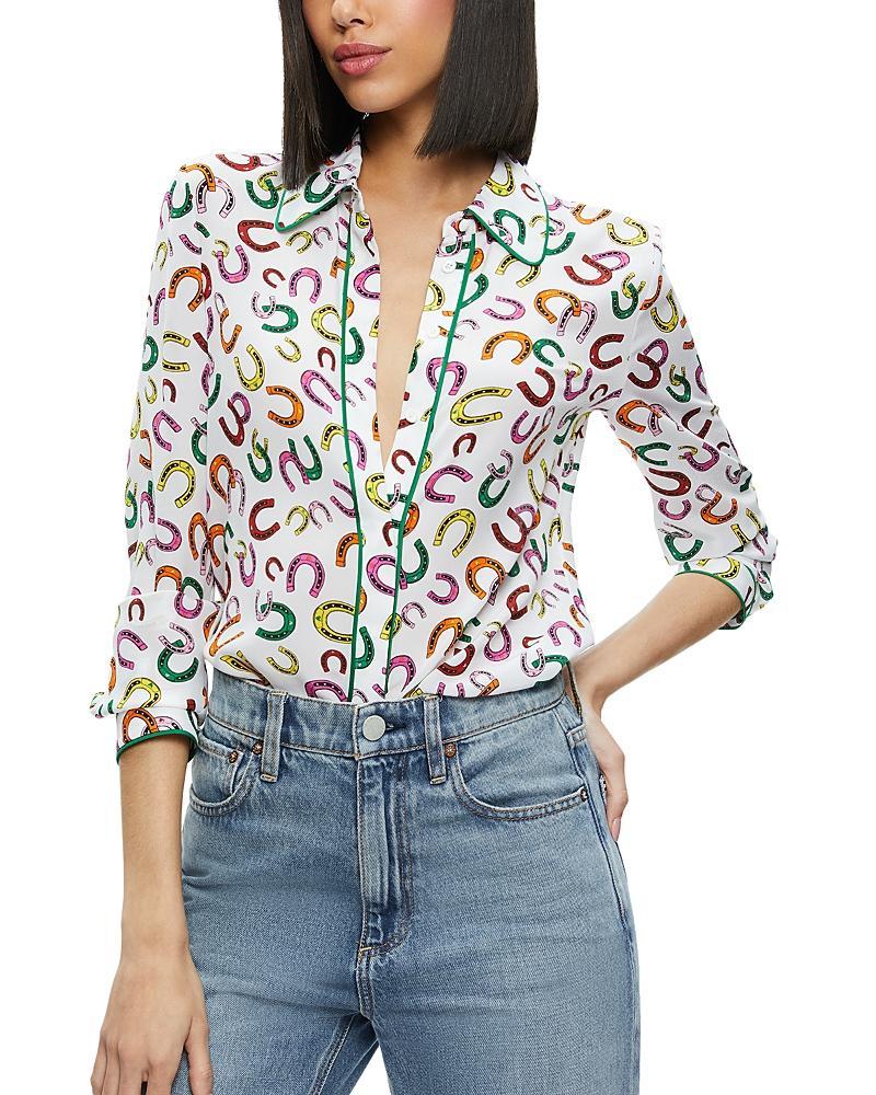 Alice and Olivia Willa Long Sleeve Shirt Product Image