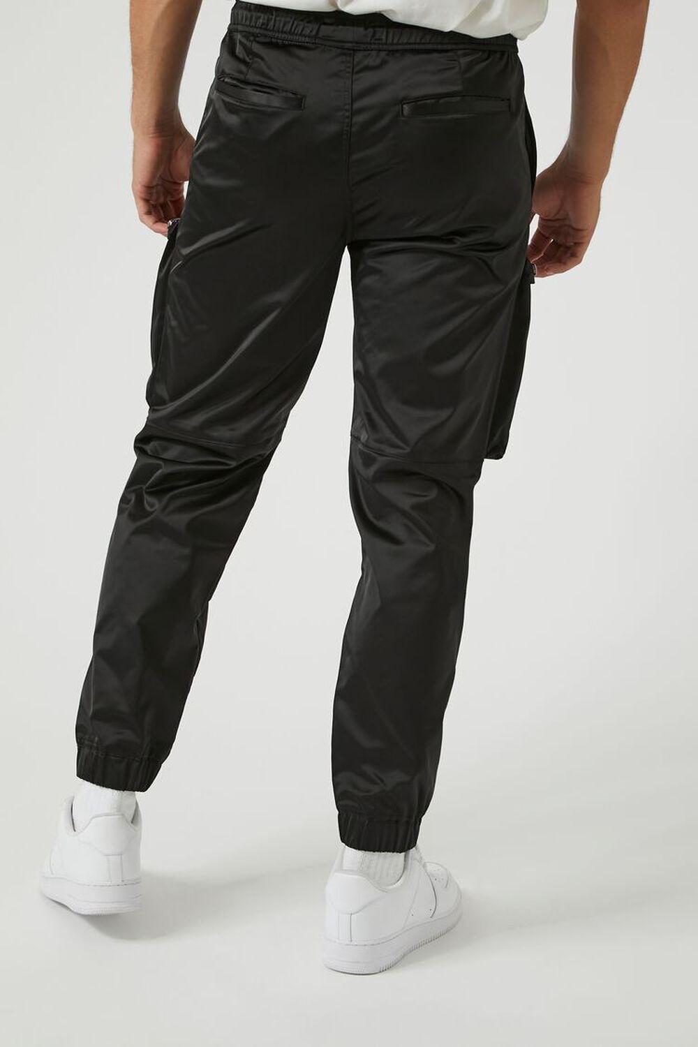 Satin 3D Pocket Cargo Joggers | Forever 21 Product Image