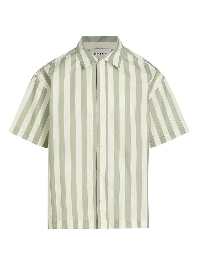 Mens Striped Short Sleeve Shirt Product Image