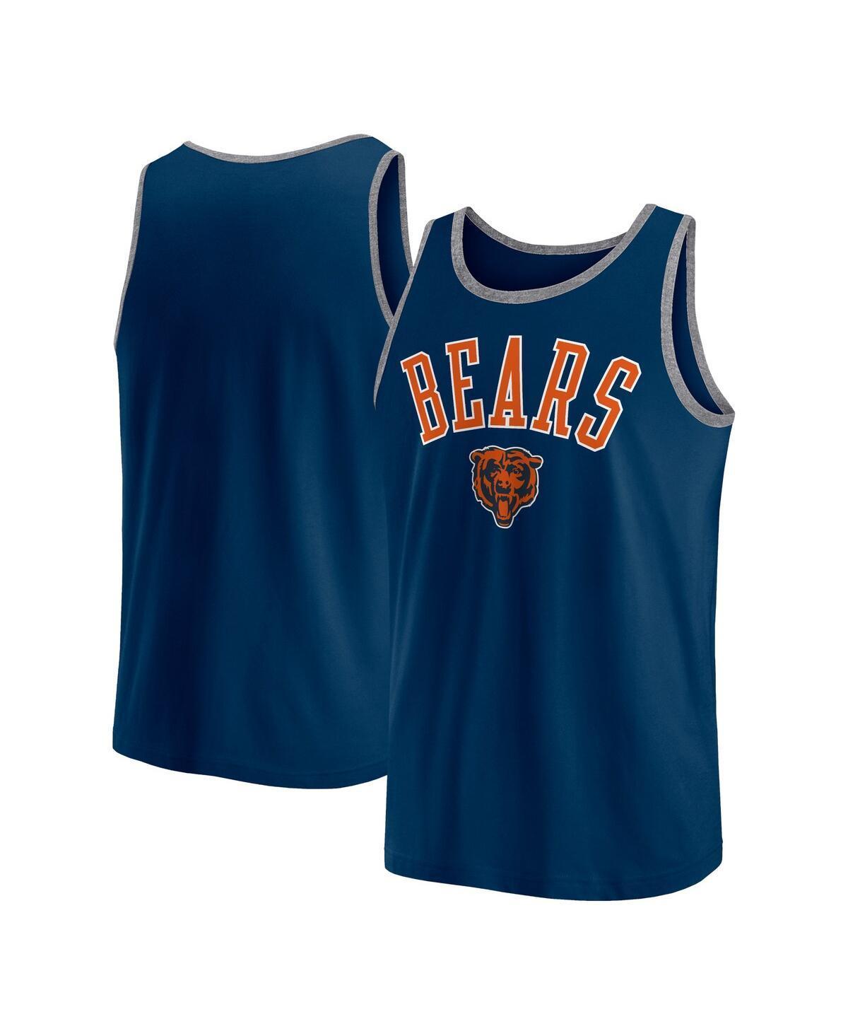 Fanatics Mens Navy Chicago Bears Bet Tank Top - Navy Product Image