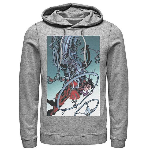 Mens DC Comics Superman Mechanics Comic Poster Hoodie Product Image