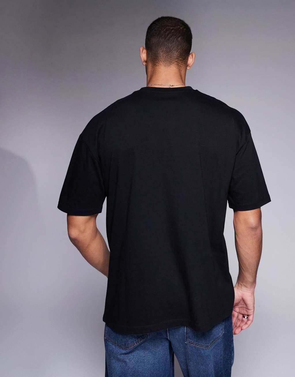 ASOS DESIGN essential oversized t-shirt in black Product Image