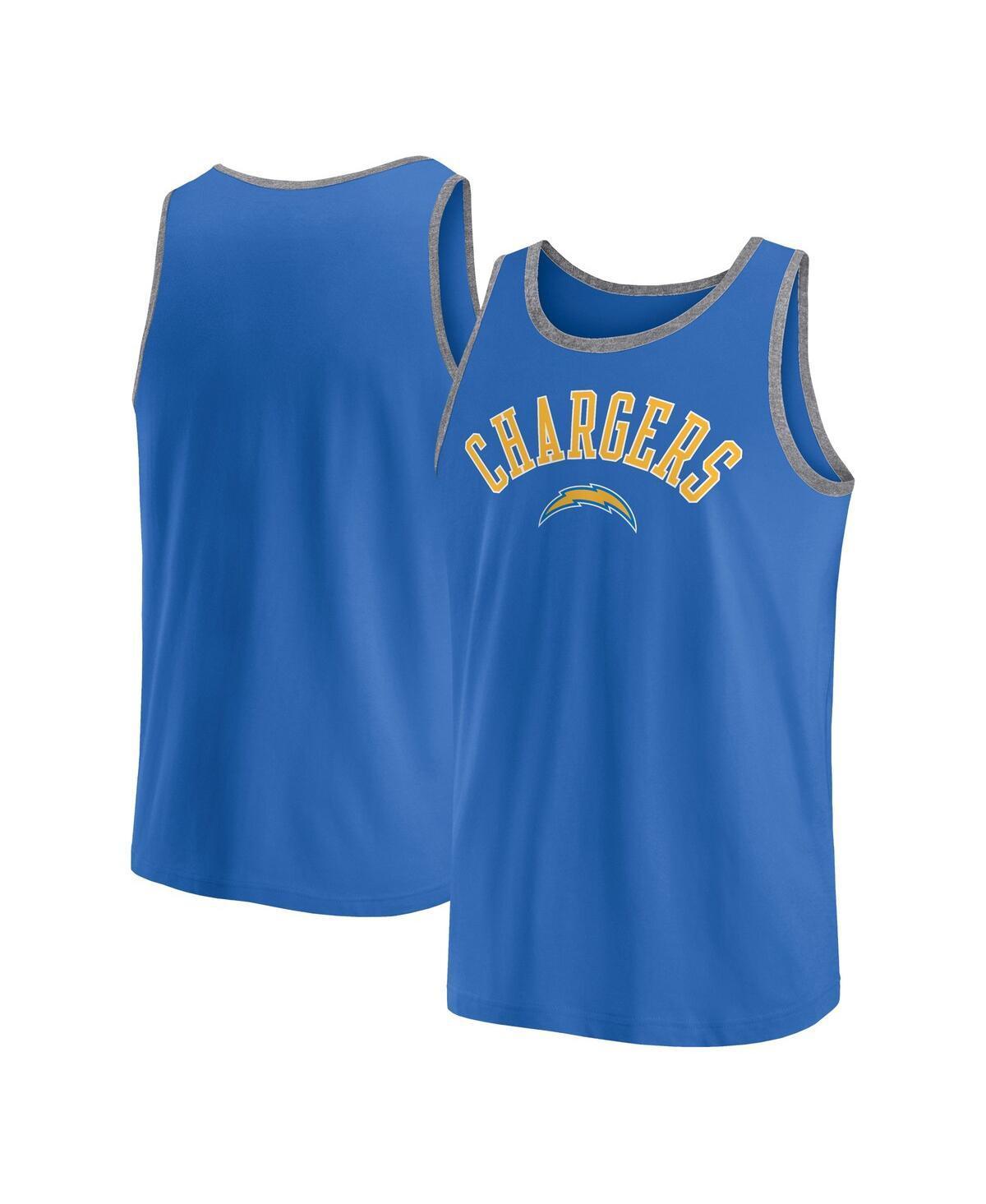 Fanatics Mens Powder Blue Los Angeles Chargers Bet Tank Top - Powder Blue Product Image