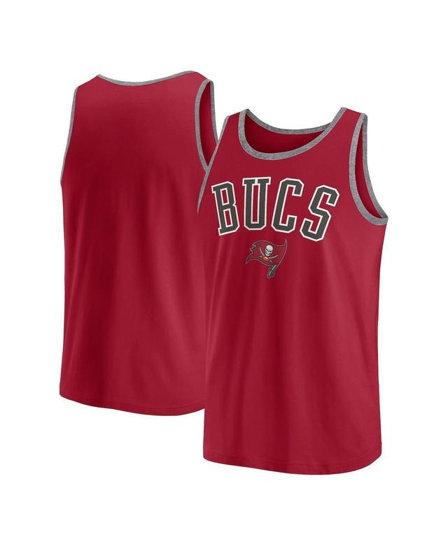 Fanatics Mens Red Tampa Bay Buccaneers Bet Tank Top - Red Product Image