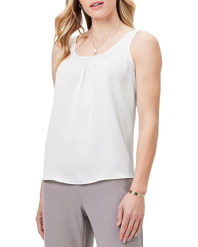 Womens Satin Chiffon Scoop Tank Product Image