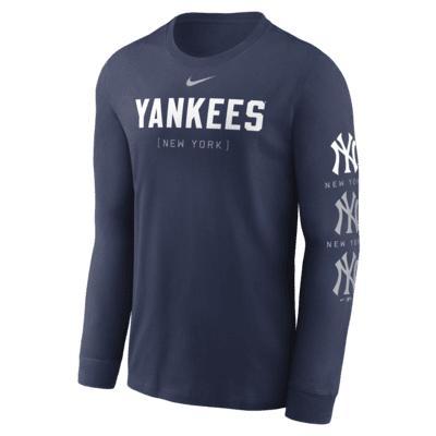 Mens Nike Houston Astros Repeater Long Sleeve T-Shirt Blue Product Image