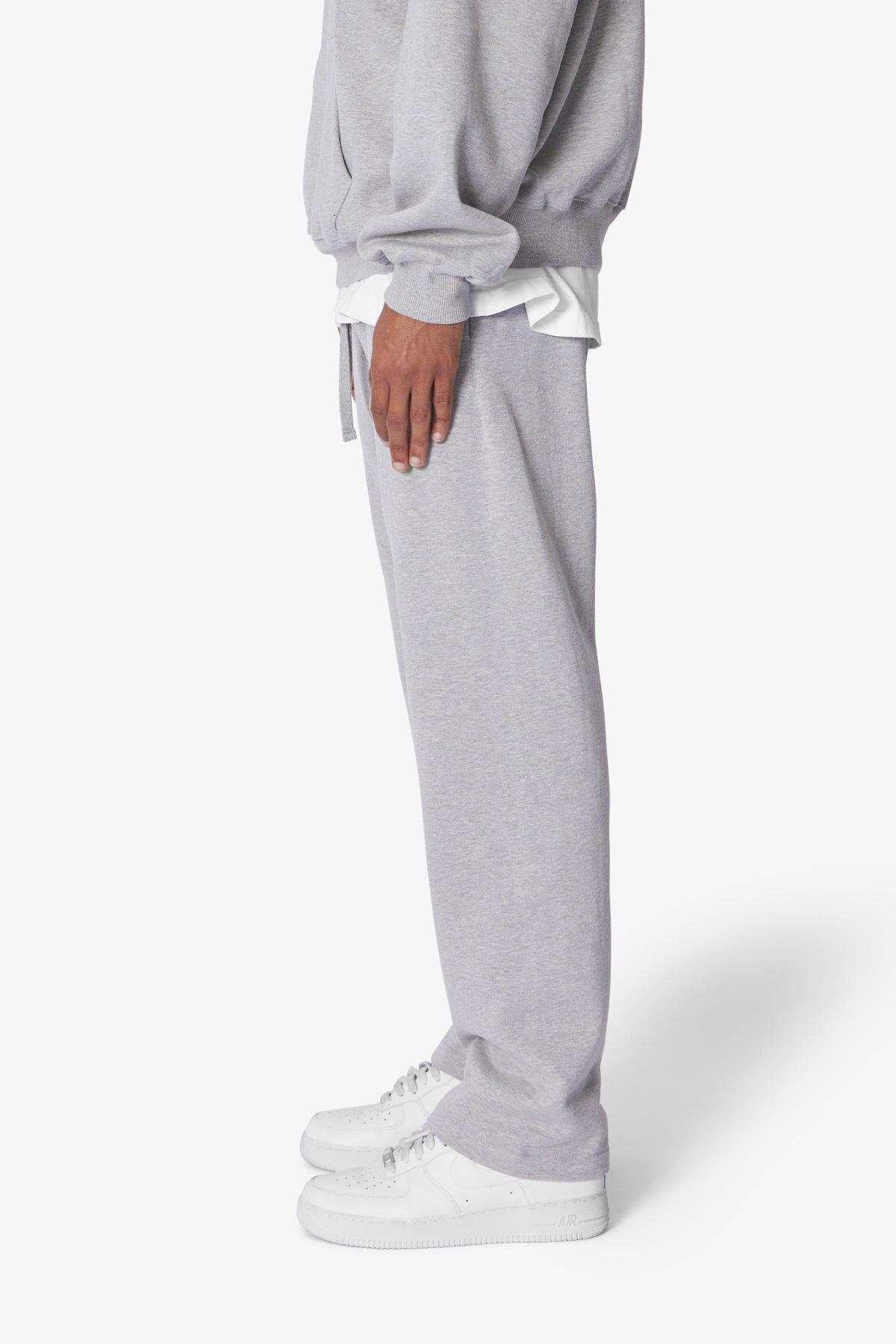 Heavy Relaxed Every Day Sweatpants - Marled Grey Product Image