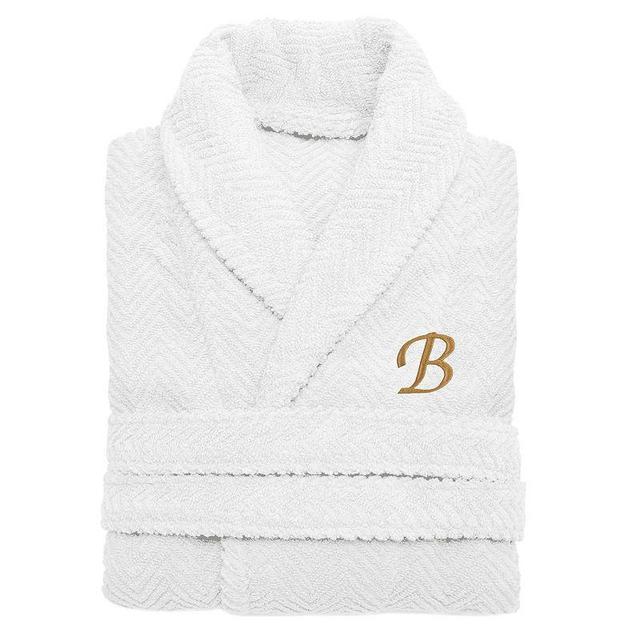 Linum Home Textiles Turkish Cotton Personalized Herringbone Weave Bathrobe, Womens Product Image