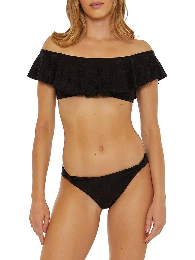 Womens Joplin Ruffled Bandeau Bikini Top Product Image