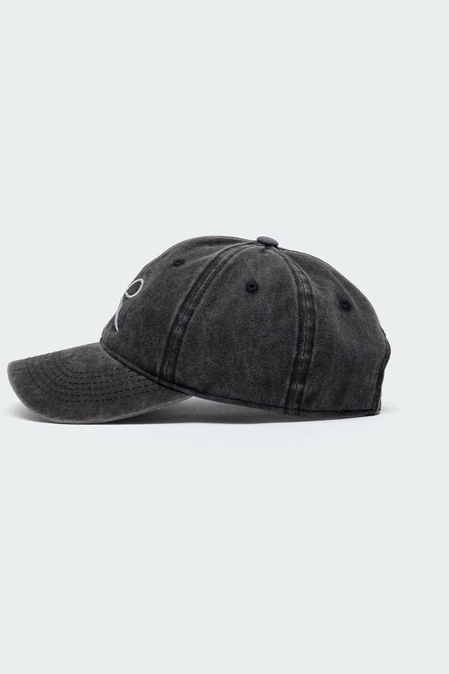 Embroidered Bow Washed Baseball Cap Product Image