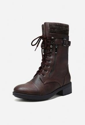 Winter Mid Calf Combat Boot Product Image