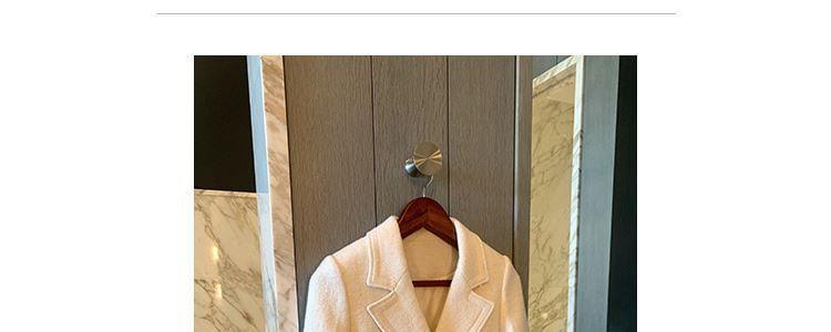 Double Breasted Plain Long Coat Product Image