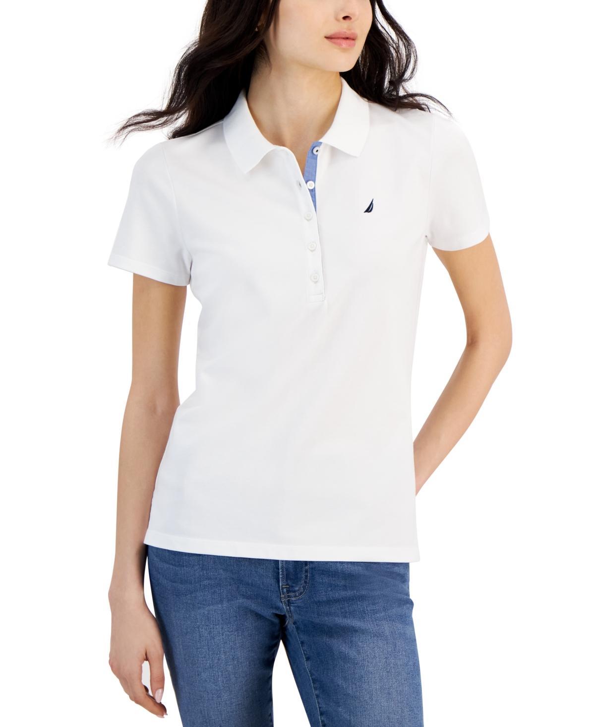 Women's Short-Sleeve Polo-Collar Shirt  Product Image