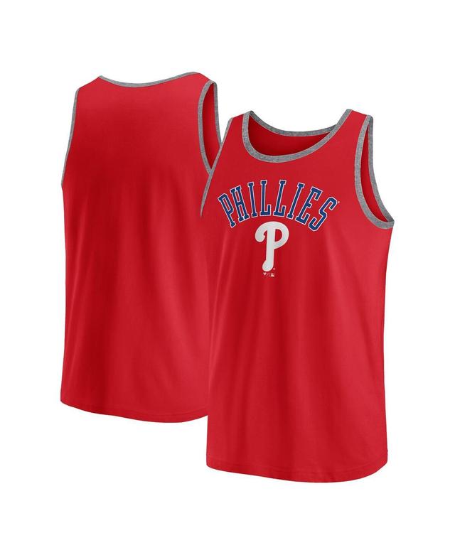 Fanatics Mens Red Philadelphia Phillies Bet Tank Top - Red Product Image