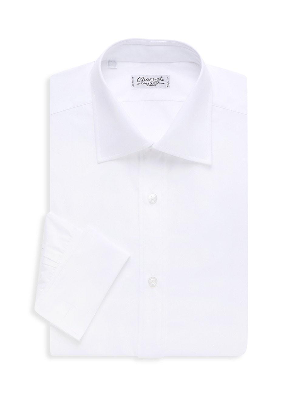 Mens Solid Poplin Dress Shirt Product Image