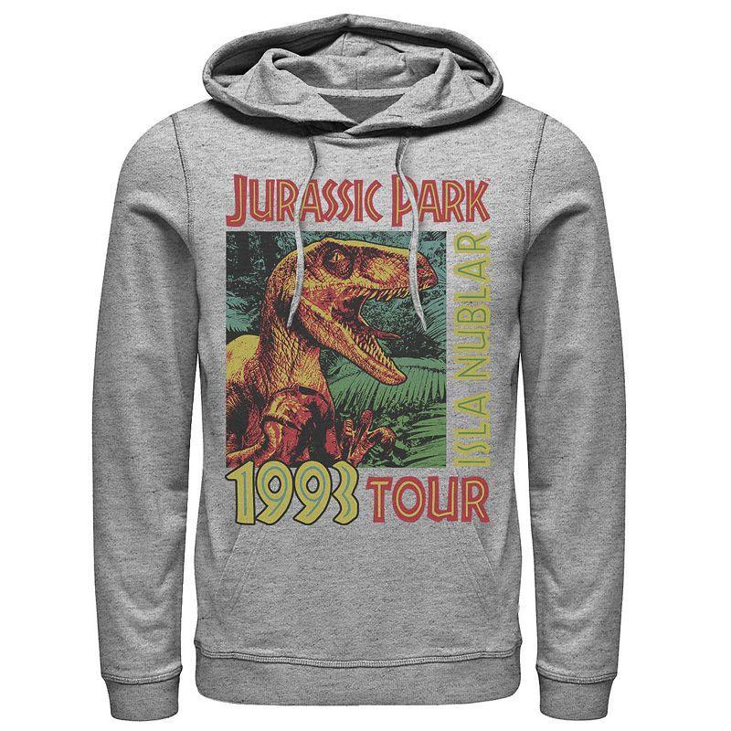 Mens Jurassic Park Isla Nublar 1993 Tour Poster Pullover Hoodie Product Image