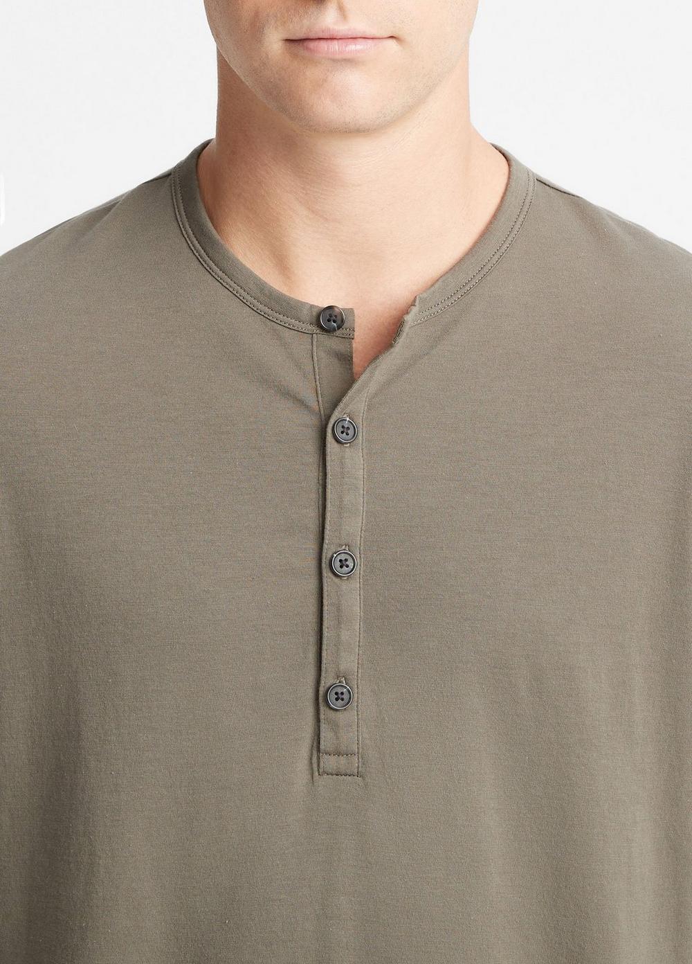 Pima Cotton Long-Sleeve Henley Product Image