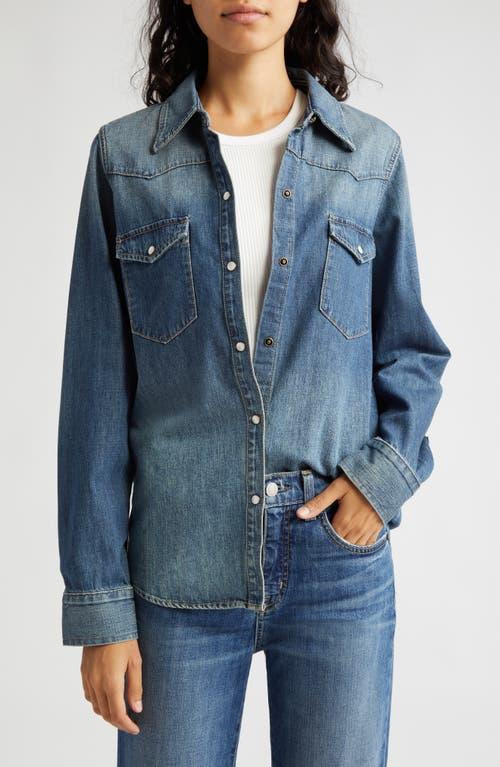 Nili Lotan Travis Long Sleeve Chambray Shirt Product Image