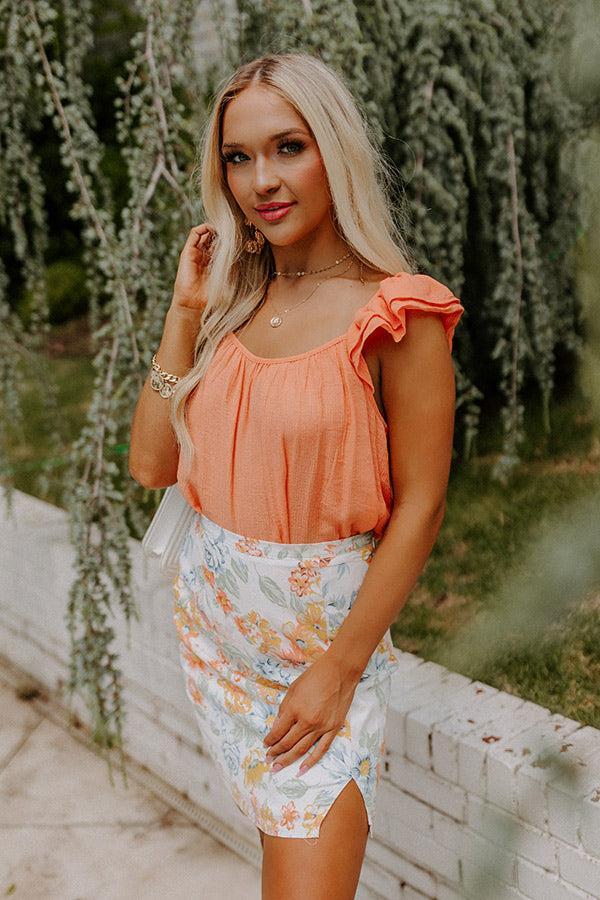 Cutie Pie Shift Top In Orange Product Image