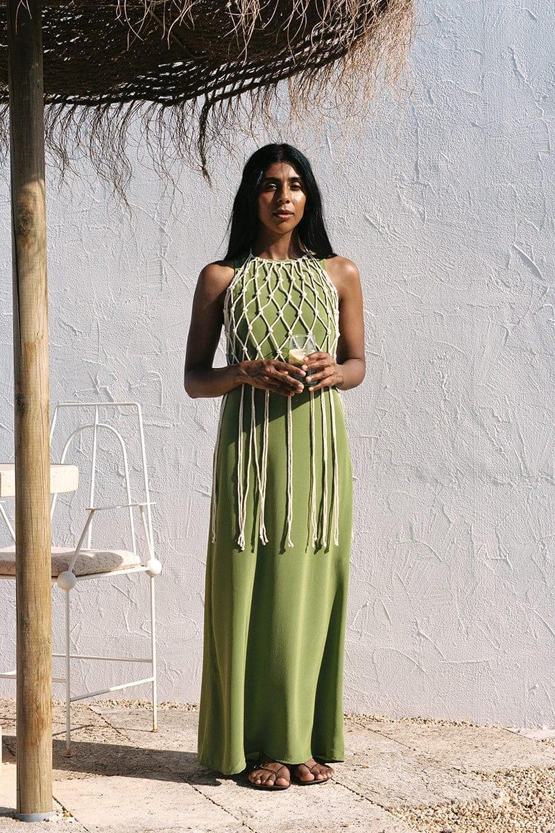 Esposende Midi Dress Palm Green - Final Sale Product Image