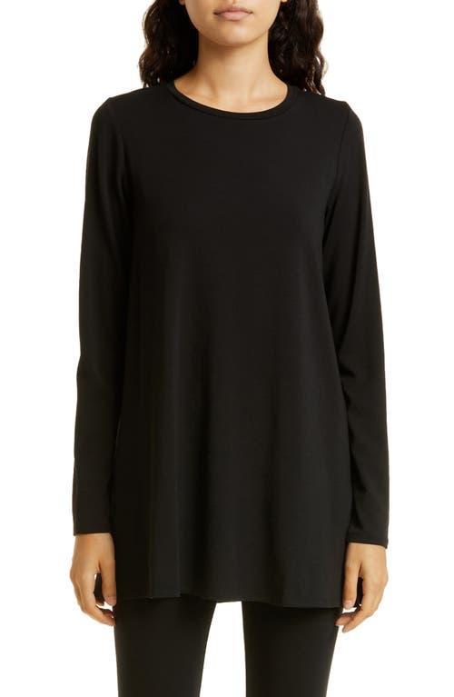 Eileen Fisher Crewneck Long Sleeve Tunic Top Product Image