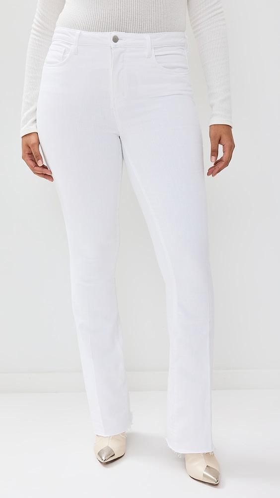 L'AGENCE Ruth Straight Raw Hem Jeans | Shopbop Product Image