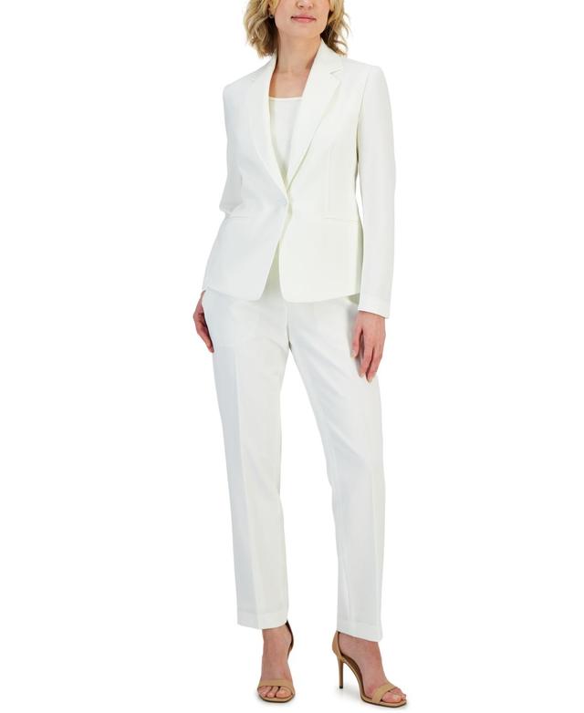 Le Suit Womens Crepe One-Button Pantsuit, Regular & Petite Sizes Product Image