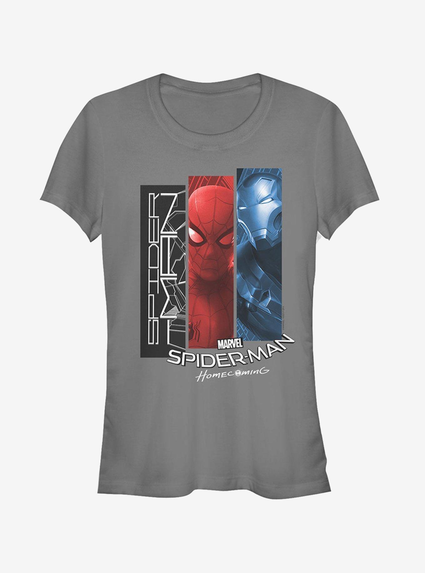 Marvel Spider-Man Homecoming Character Panel Girls T-Shirt Product Image