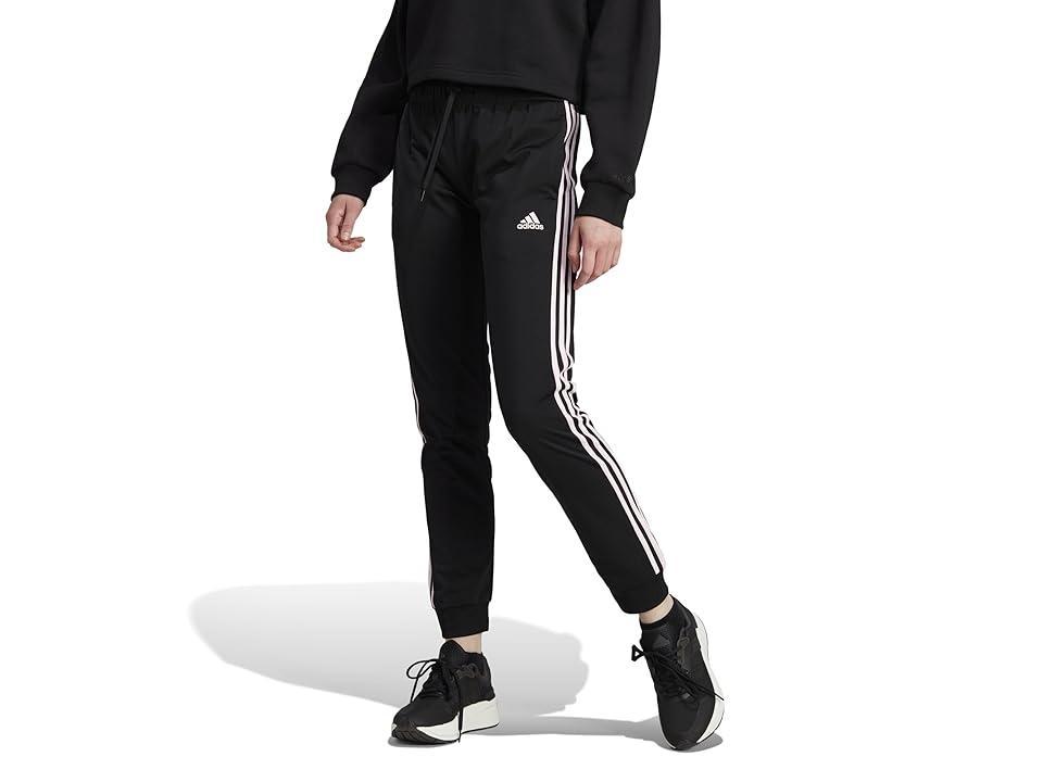 adidas 3-Stripes Track Pants Tricot Clear Pink) Women's Clothing Product Image