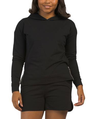 French Terry Hoodie for Women | Polyester/Spandex/Cotton Product Image