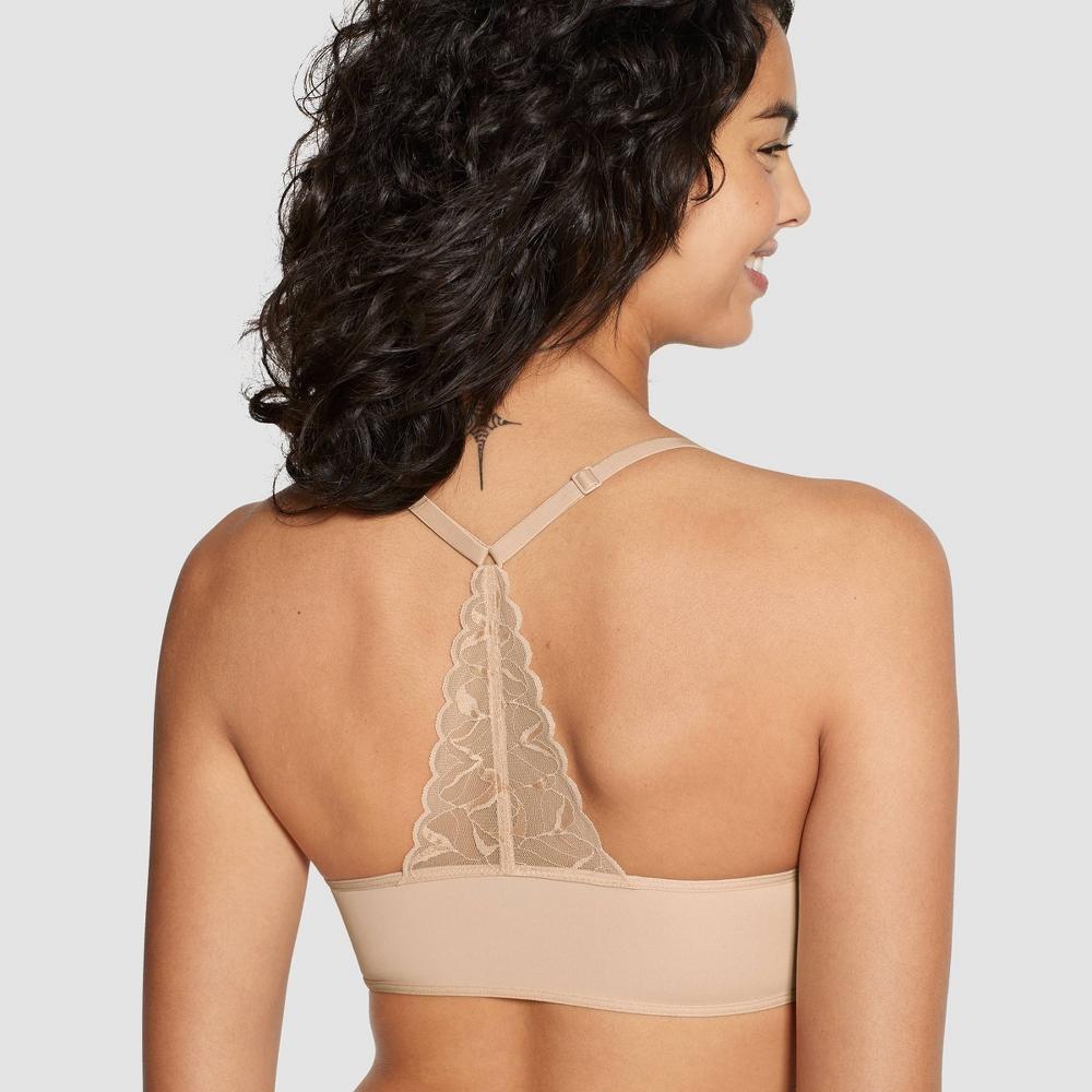 True & Co. Womens Everybody Lace Racerback Bralette - Bare Product Image