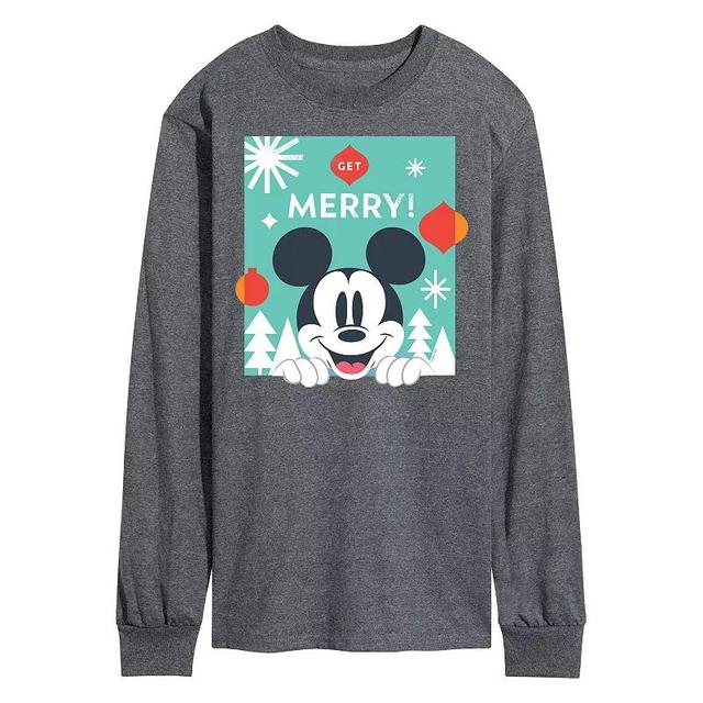 Disneys Mens Mickey Mouse Get Merry Long-sleeved Tee Product Image