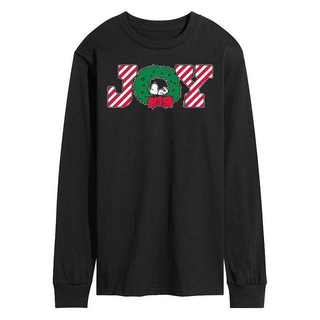 Mens Peanuts Joy Wreath Long Sleeve Tee Product Image