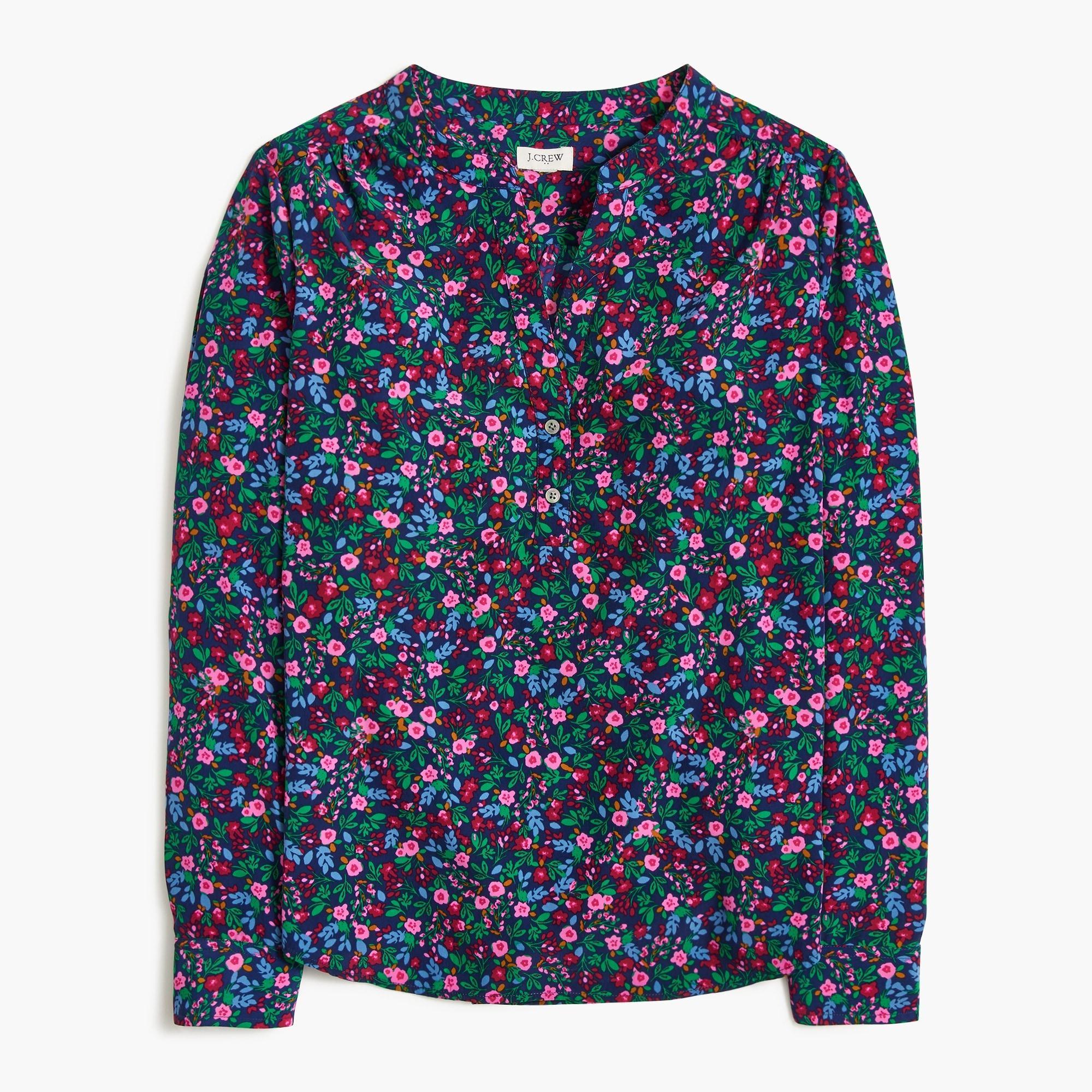 Popover placket blouse Product Image