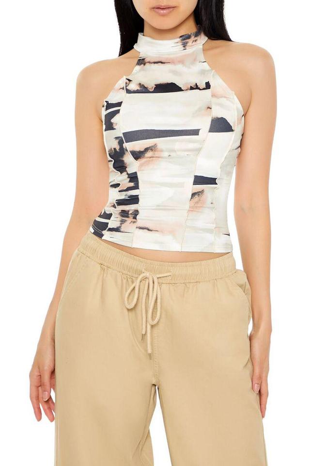 Cropped Abstract Print Tank Top | Forever 21 Product Image