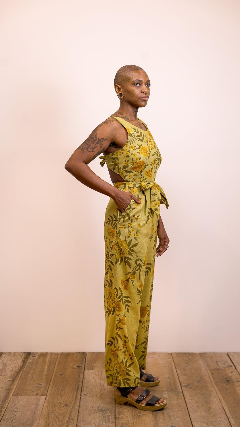 Liberty Jumpsuit in Mustard Marigold Product Image