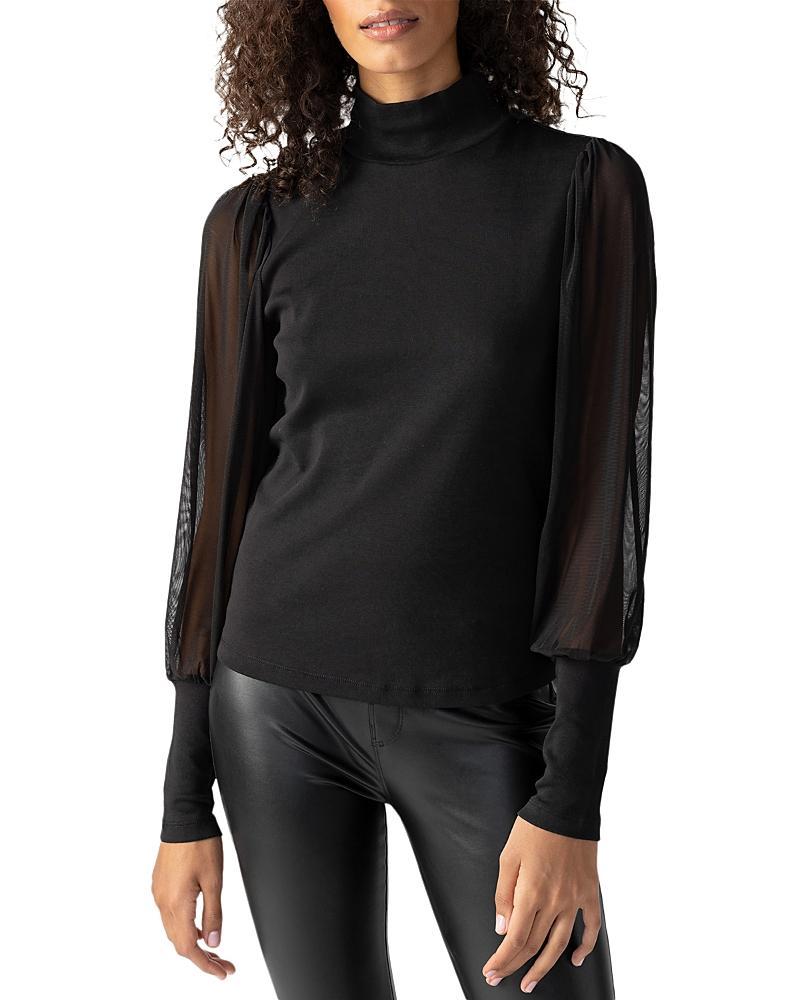 Sanctuary On My Mind Mesh Sleeve Top Size XL, XS. Product Image