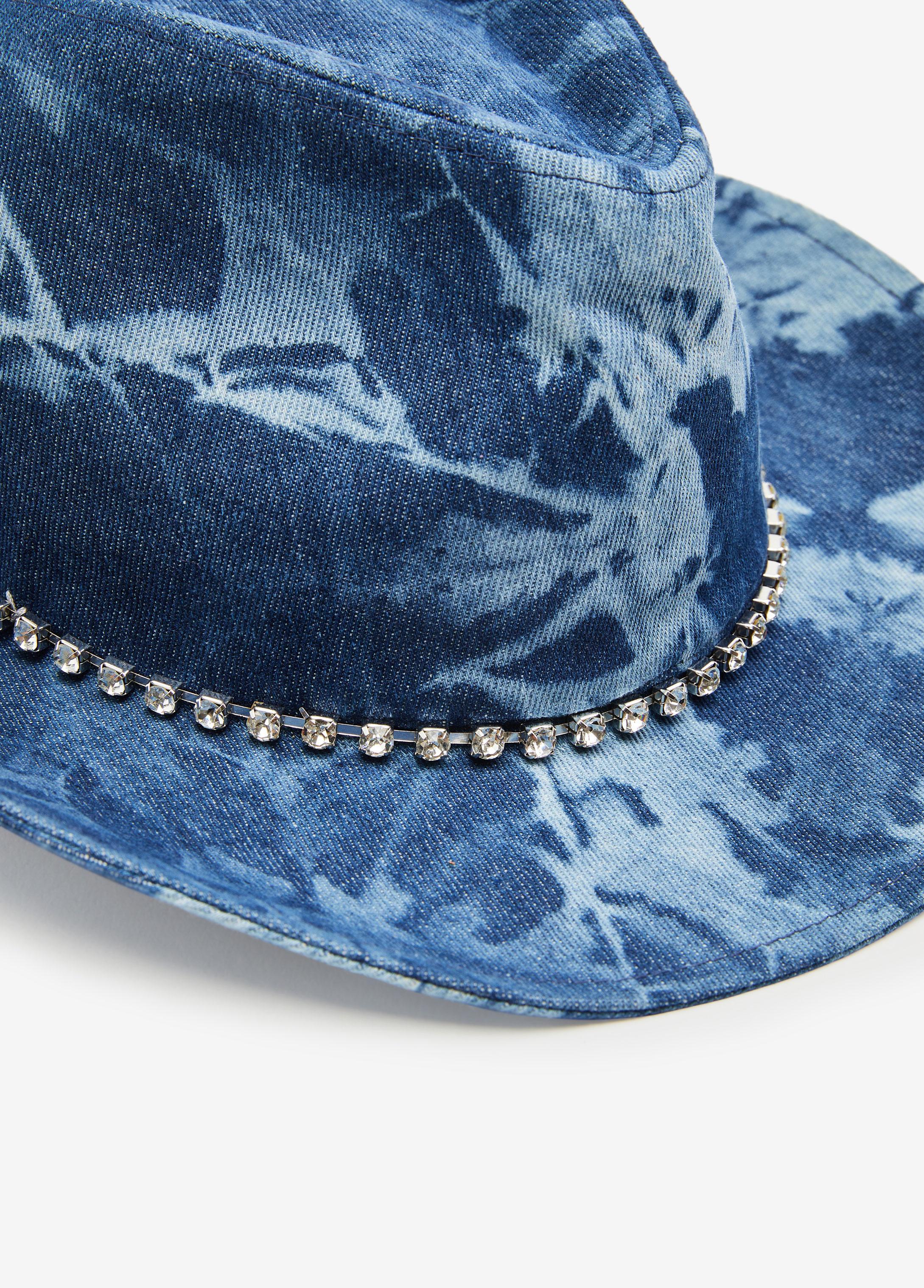 Bleached Denim Cowboy Hat Product Image