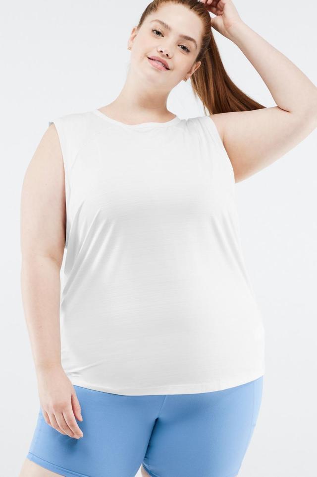 Fabletics Eco-Conscious Muscle Tank Womens white Size XXS Product Image