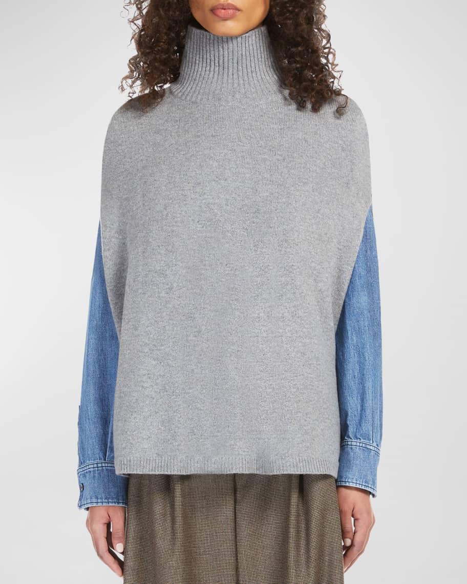 Annica Cashmere Turtleneck Poncho product image