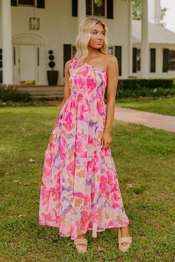 Blossom Gala One Shoulder Maxi Dress Product Image