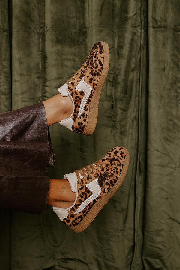 The Miley Leopard Sneaker in Brown Product Image