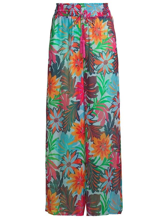 Ramy Brook Lancaster Floral Wide Leg Pants Product Image