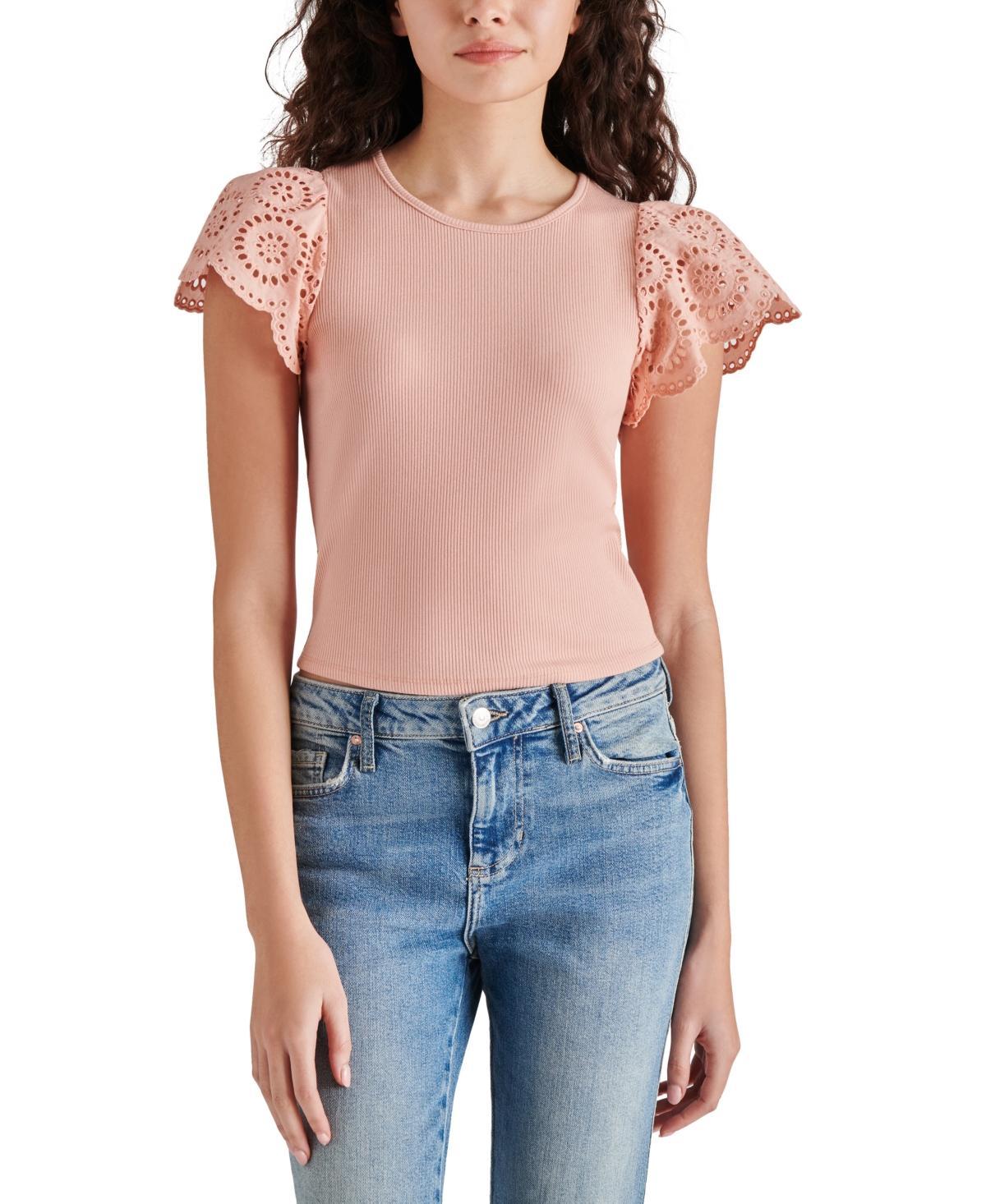 Steve Madden Olina Top in White. Product Image