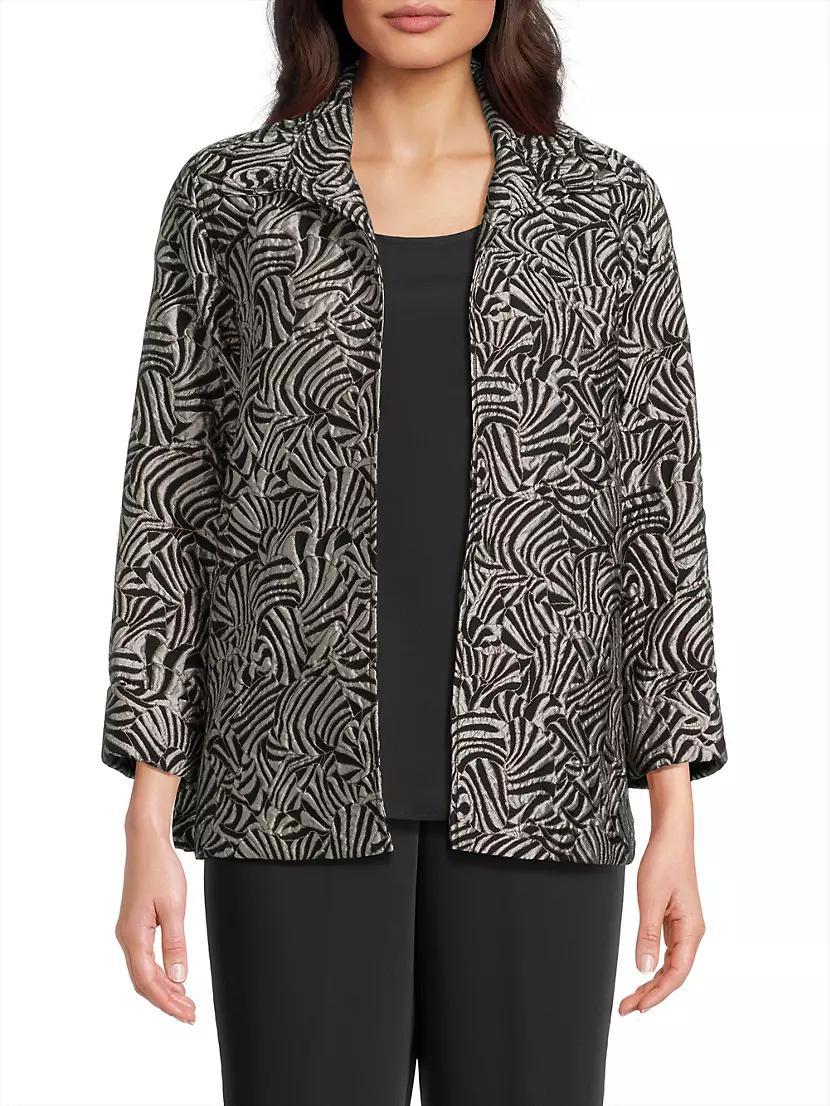 Elegance Jacquard A-Line Jacket Product Image