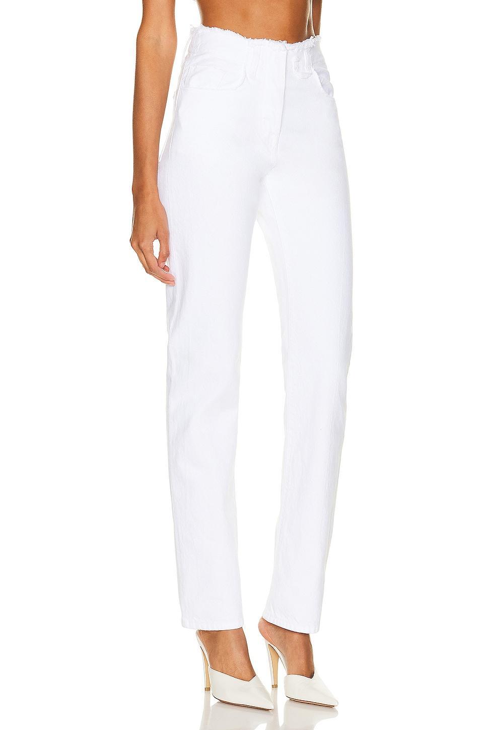 JACQUEMUS Le De Nimes Linon Pant in White Product Image