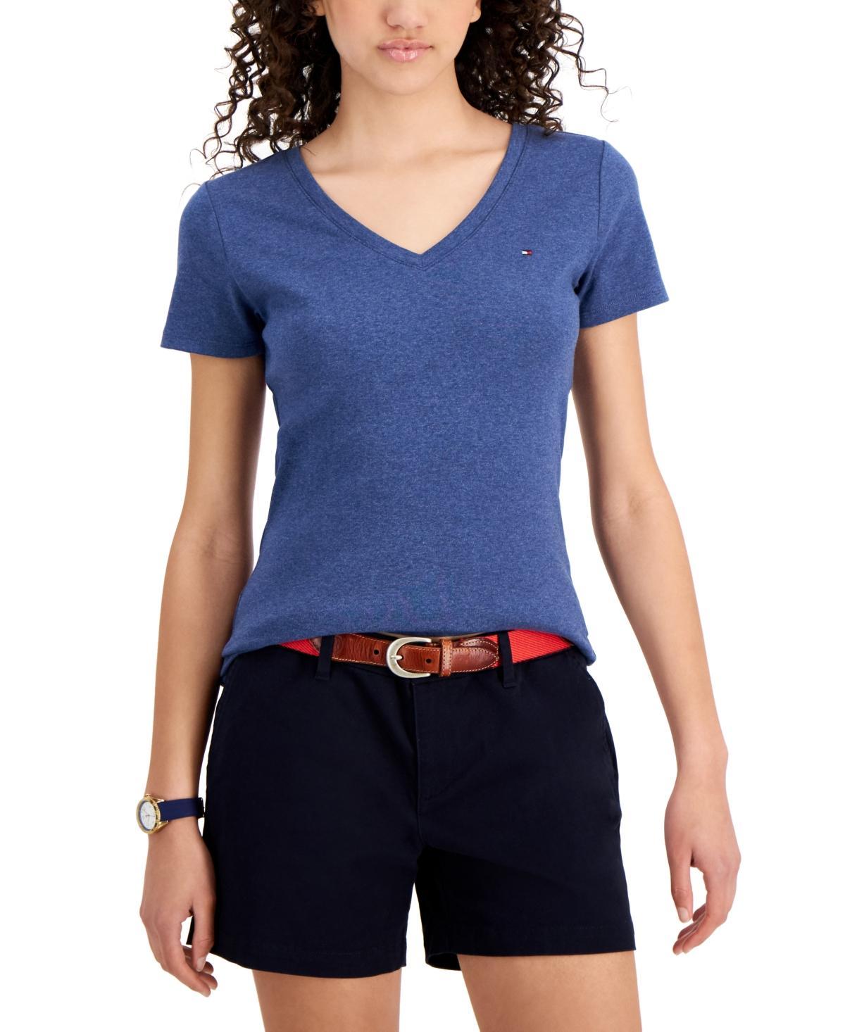 Tommy Hilfiger Womens V-Neck T-Shirt, Created for Macys Product Image