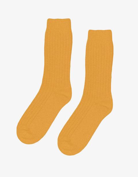 Merino Wool Blend Sock - Burned Yellow Product Image